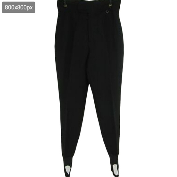 roffe Pants - Vintage Roffe Stirrup black ski pants size 30